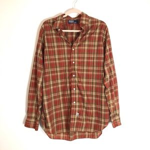 Polo by Ralph Lauren plaid button up oxford shirt